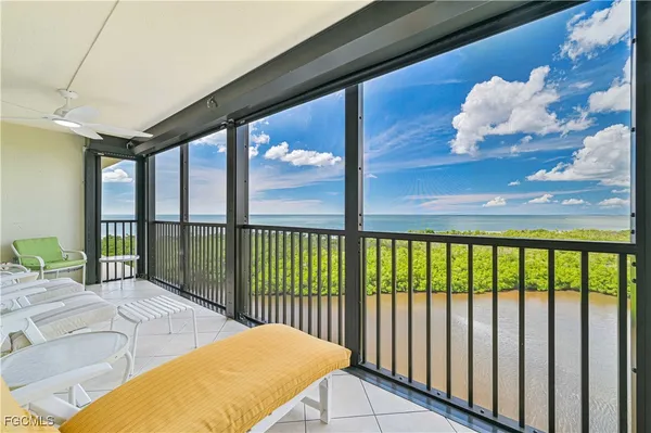 a view of a balcony