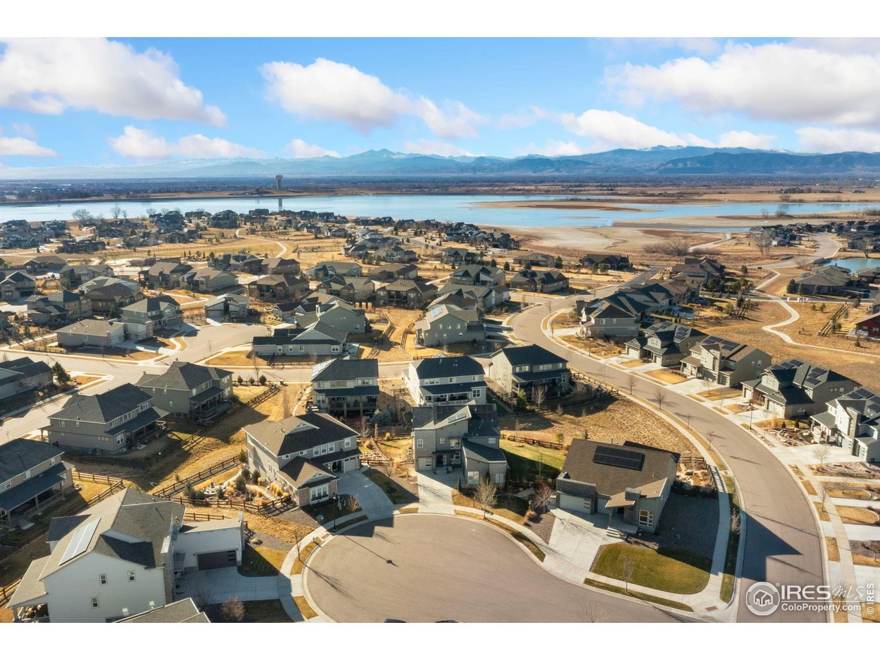2883 Storm View Court Timnath, CO 80547 - Photo 33 of 36 an aerial view of residential building with ocean view
