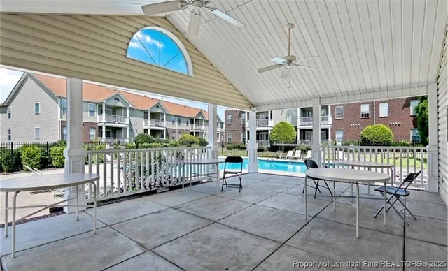 a view of a building with street view