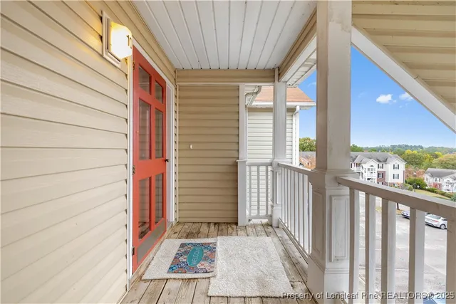 a view of a house with a porch