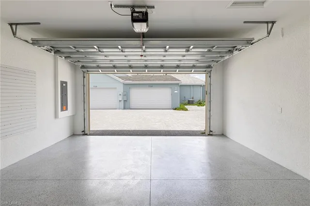 a view of a refrigerator in a kitchen