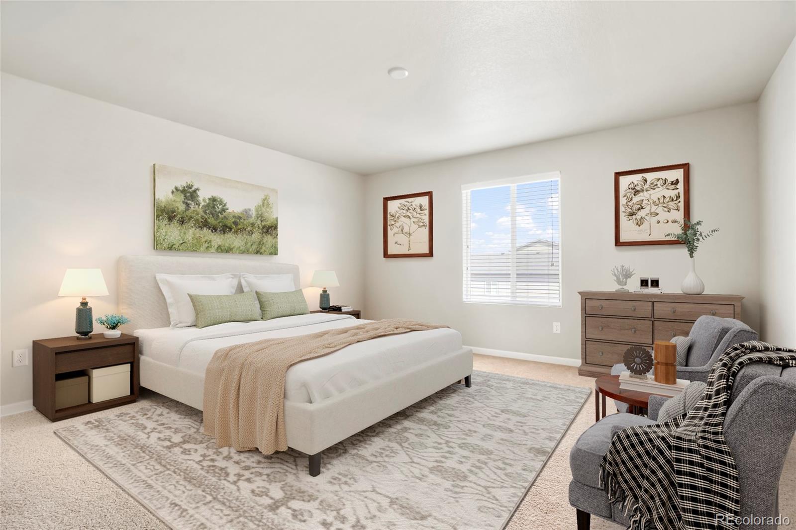 1843 Homestead Drive Fort Lupton, CO 80621 - Photo 4 of 33 a bedroom with a bed and a desk