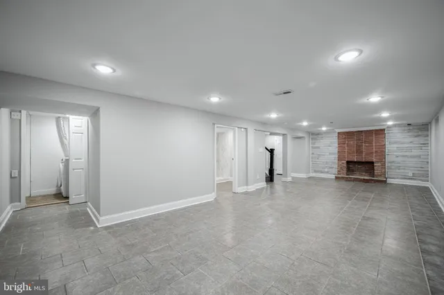 a view of a livingroom with a staircase