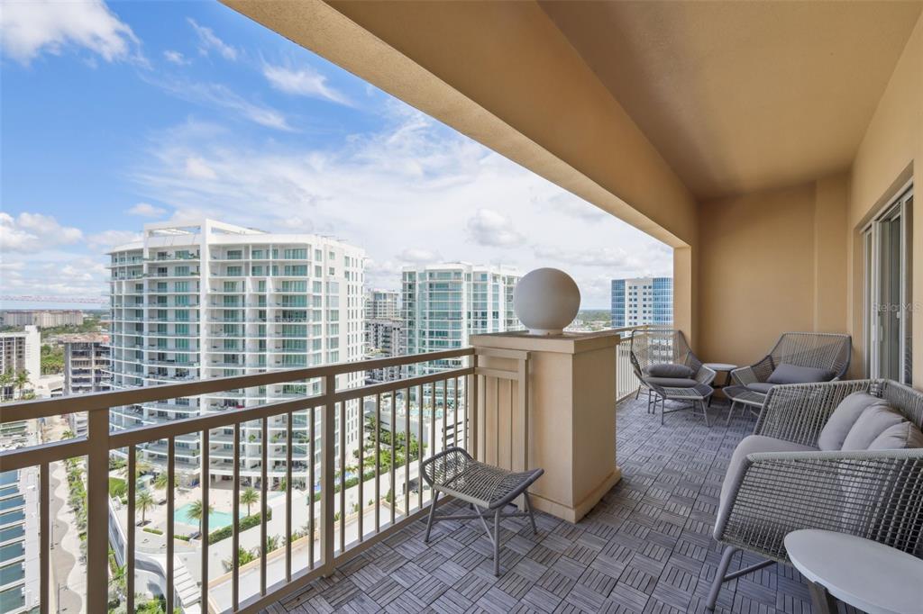 1111 Ritz Carlton Drive, Unit 1704 Sarasota, FL 34236 - Photo 49 of 53 a view of a living room and a balcony