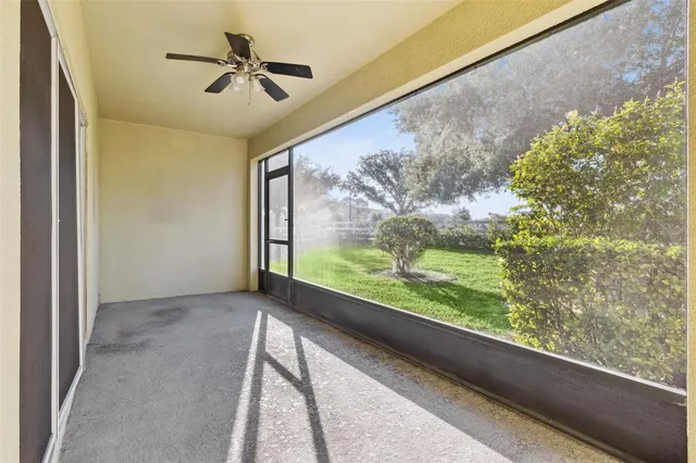 a view of a floor plan and a ceiling fan