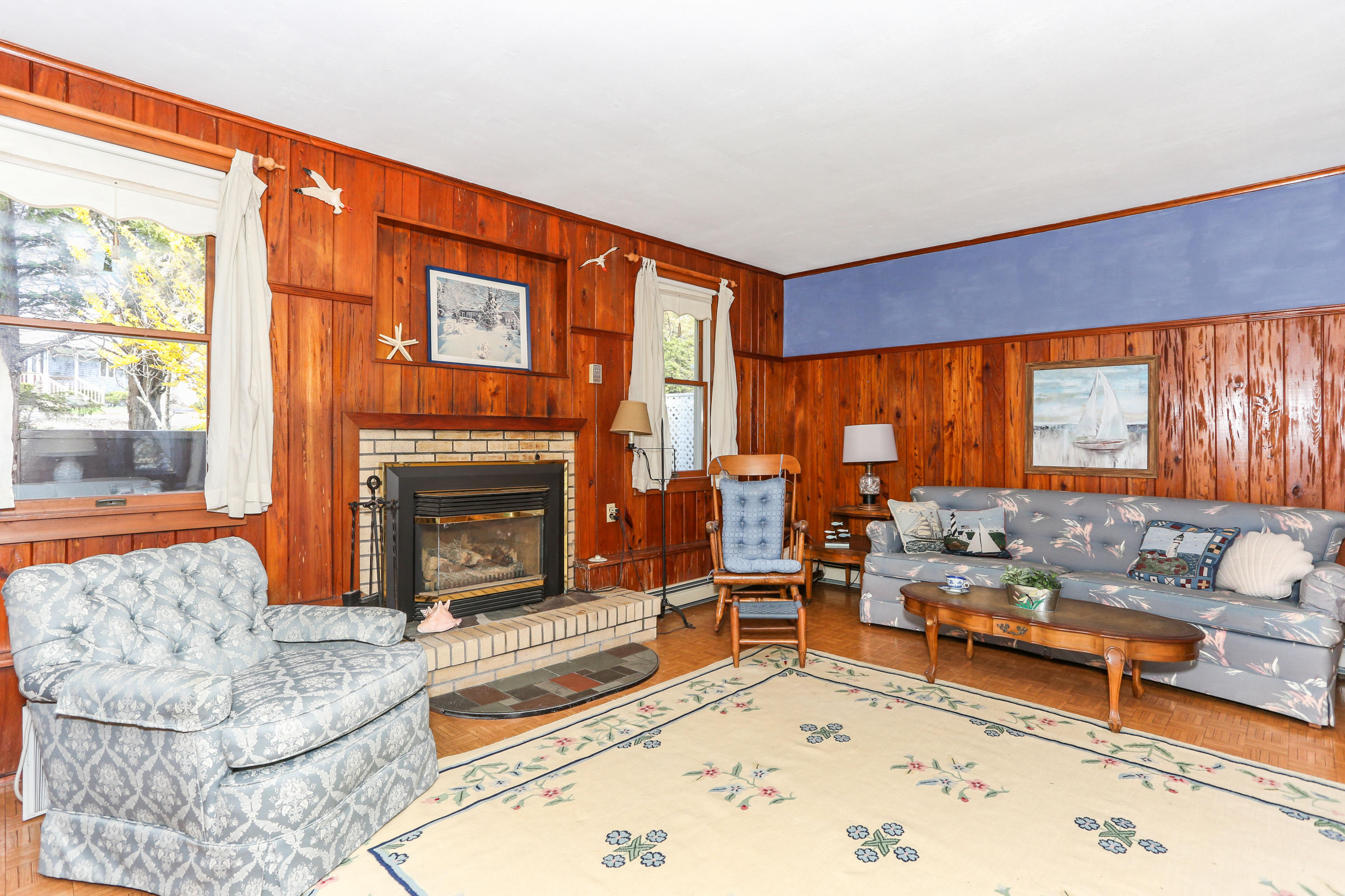 20 Over Jordan Road Wareham, MA 02571 - Photo 10 of 25 a living room with furniture and a fireplace