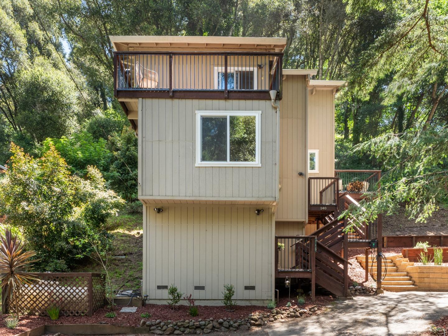 140 Baker Road Aptos, CA 95003 - Photo 45 of 62 a view of a house with a yard