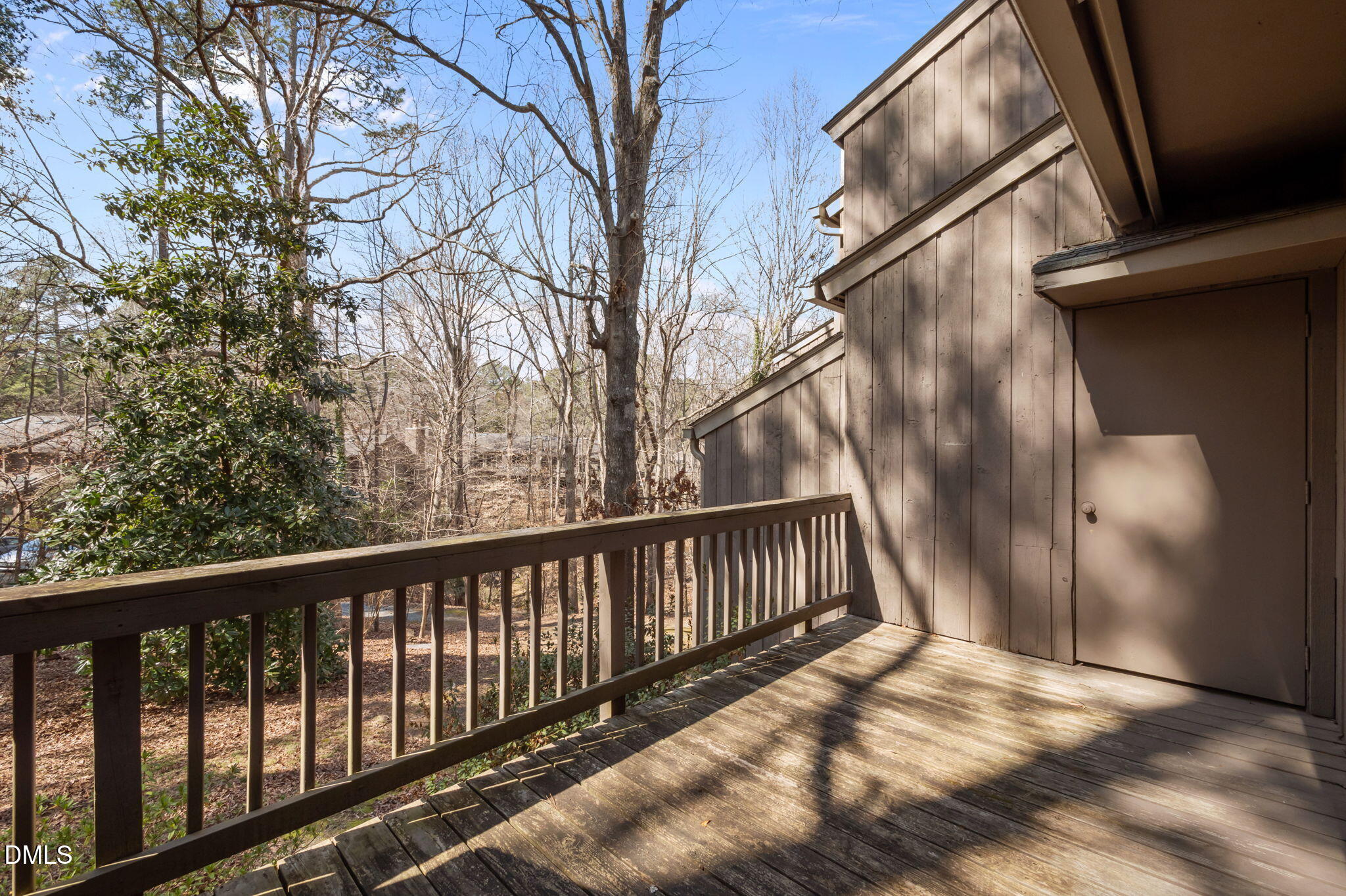 206 Ridge Trail Chapel Hill, NC 27516 - Photo 12 of 32 a view of balcony with wooden floor
