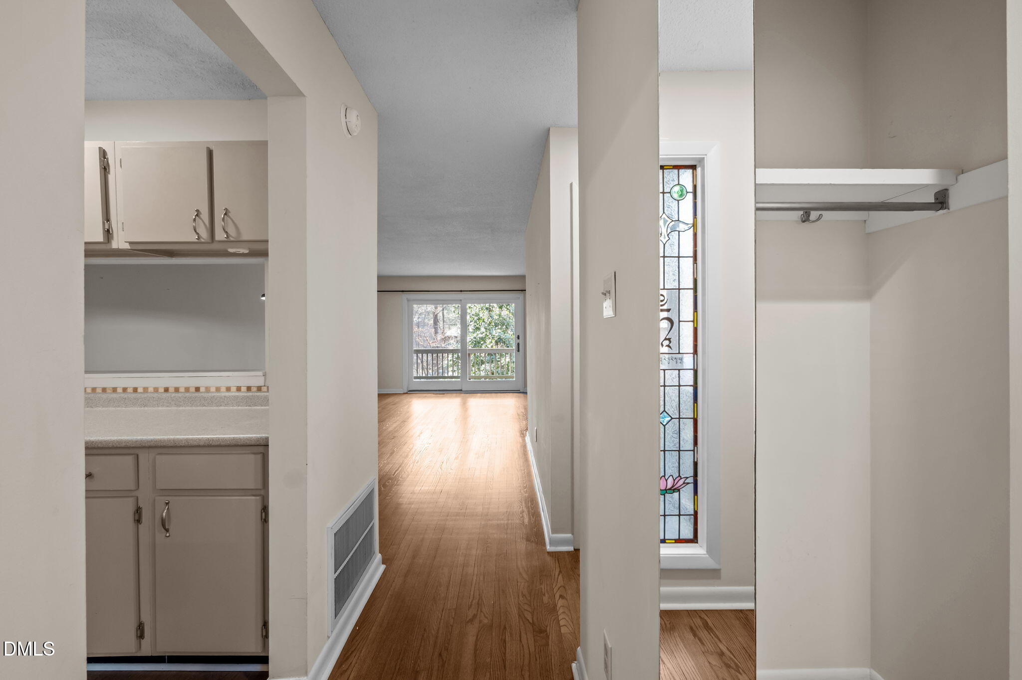206 Ridge Trail Chapel Hill, NC 27516 - Photo 3 of 32 a view of hallway with wooden floor