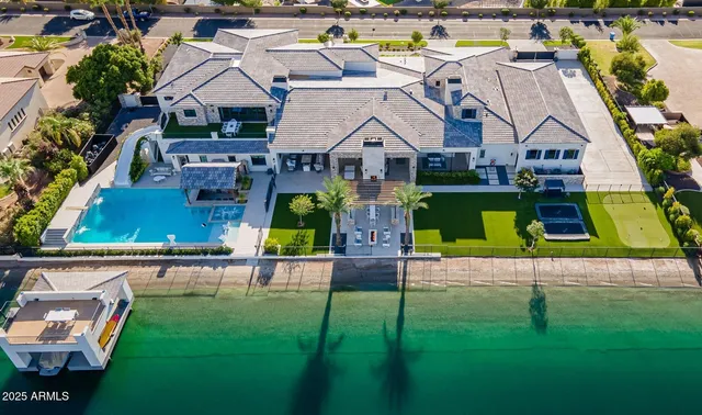 a view of a cafe with a table and chairs