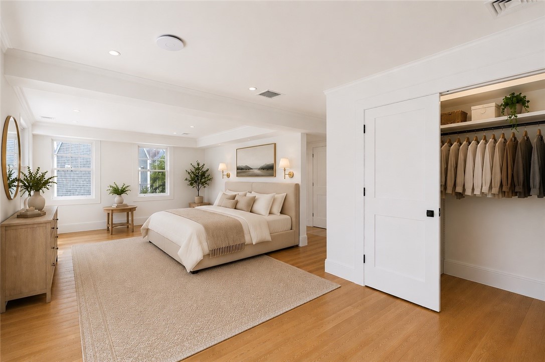 6 Sharon Court Newport, RI 02840 - Photo 28 of 49 Second floor primary bedroom. Digitally staged