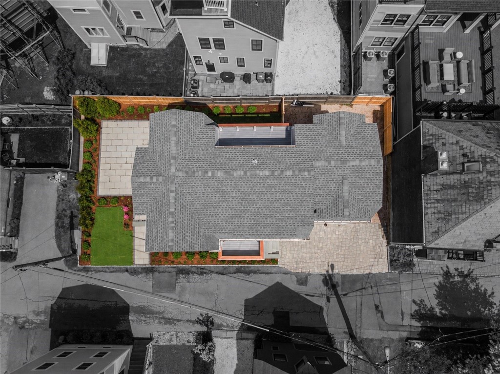6 Sharon Court Newport, RI 02840 - Photo 49 of 49 Drone view of estimated lot lines