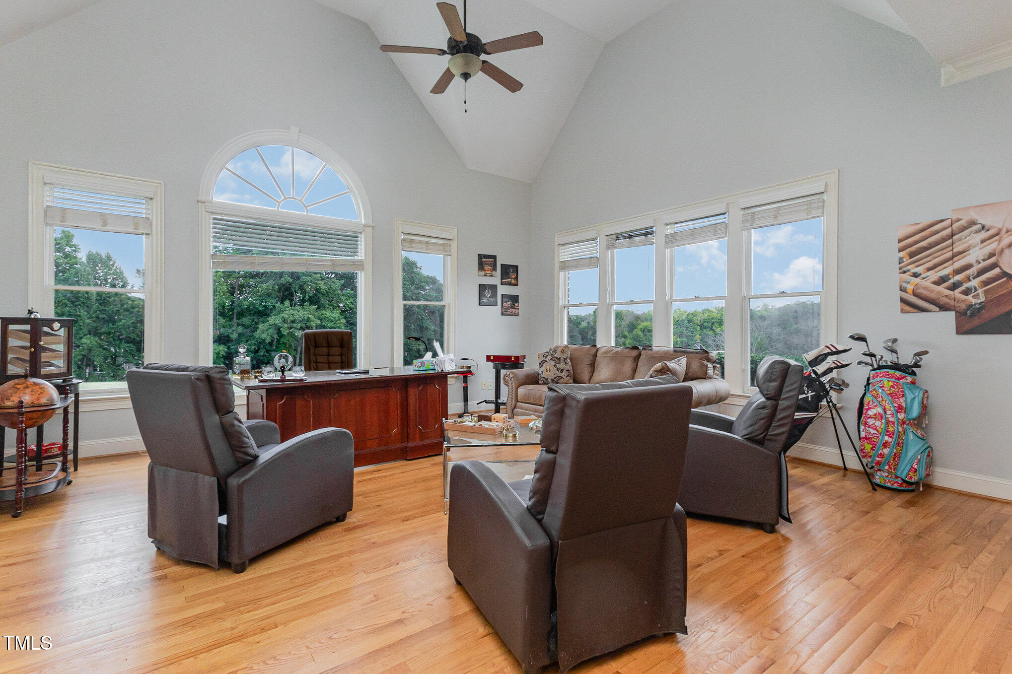 12617 Richmond Run Drive Raleigh, NC 27614 - Photo 25 of 77 a living room with furniture and a large window