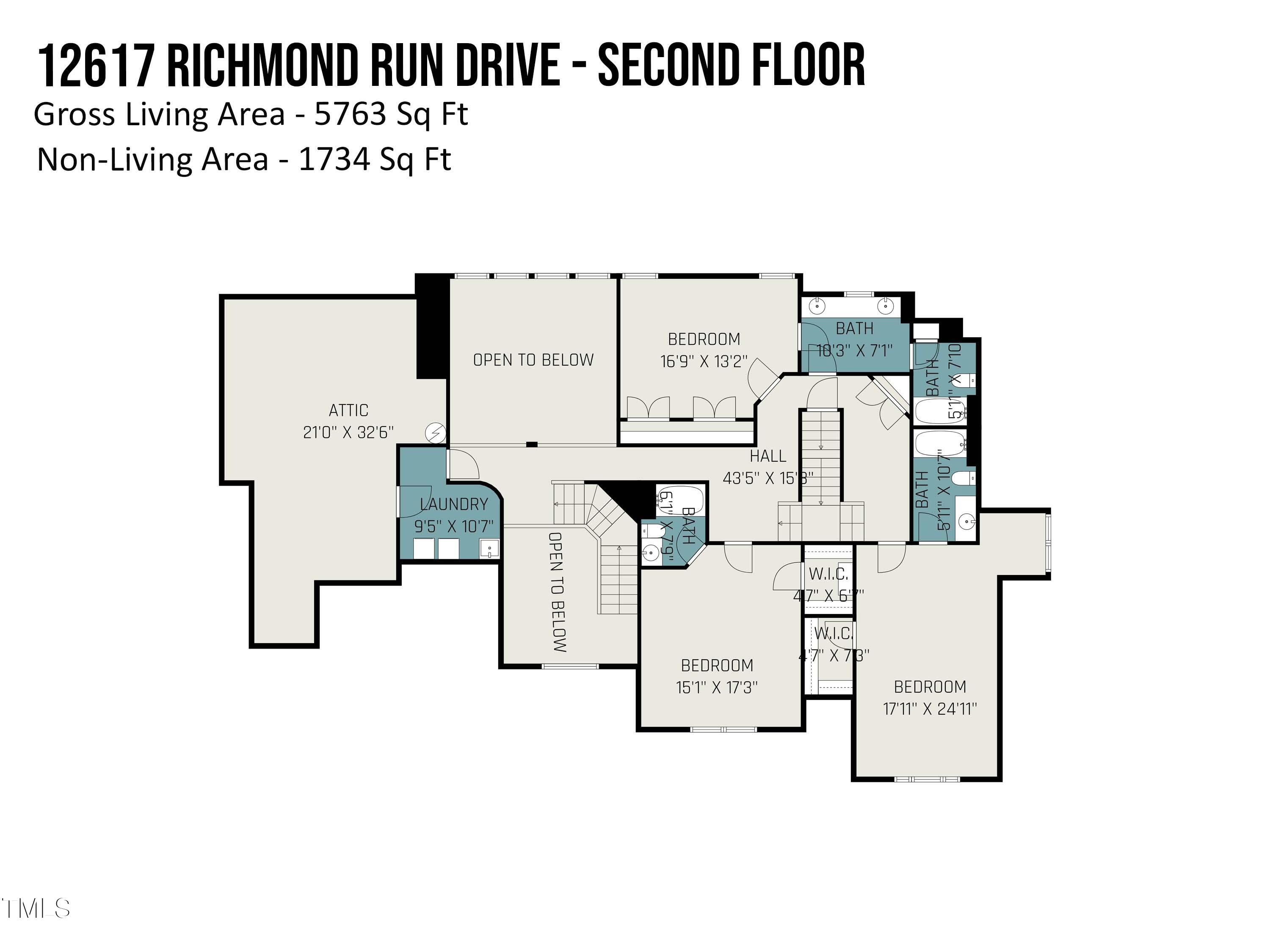 12617 Richmond Run Drive Raleigh, NC 27614 - Photo 77 of 77 a picture of a floor plan
