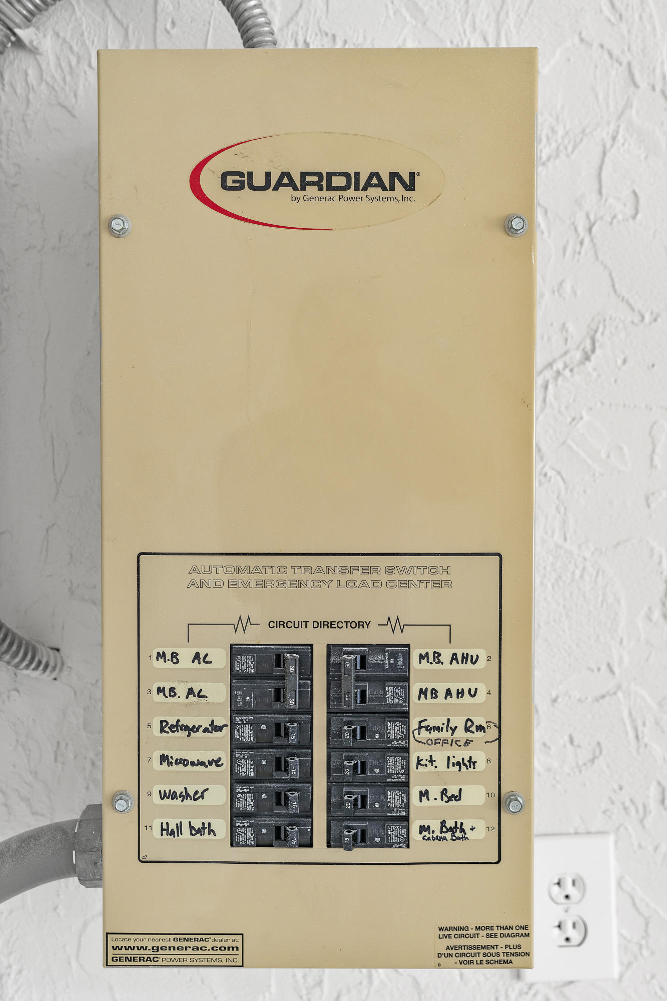 1898 Southeast Greendon Road Port St. Lucie, FL 34952 - Photo 35 of 40 Generator panel