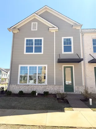 a front view of a house