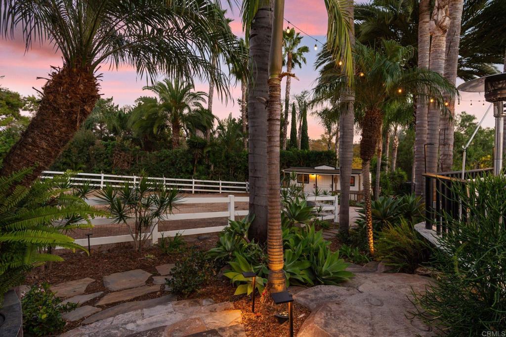 612 Lucylle Lane Encinitas, CA 92024 - Photo 35 of 47 a view of a garden from a patio