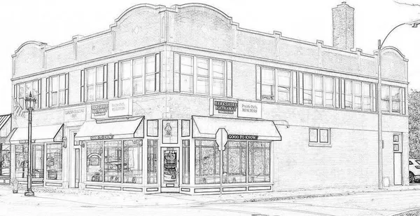 front view of a building