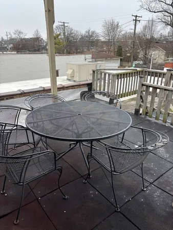 a view of a outdoor space with seating area