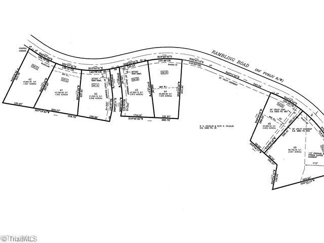 5412 Rambling Road Greensboro, NC 27409 - Photo 2 of 4 Plat Map.