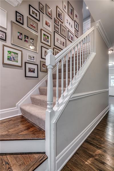 1460 Hollow Tree Drive Pittsburgh, PA 15241 - Photo 12 of 25 Back staircase and hallway that has double closets on the right side.