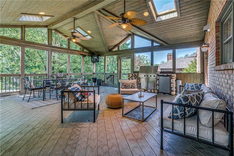1460 Hollow Tree Drive Pittsburgh, PA 15241 - Photo 23 of 25 Enjoy the beautiful weather sitting in this screened in porch with ceiling fans and skylights.