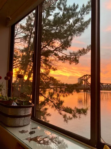 a view of sky from window