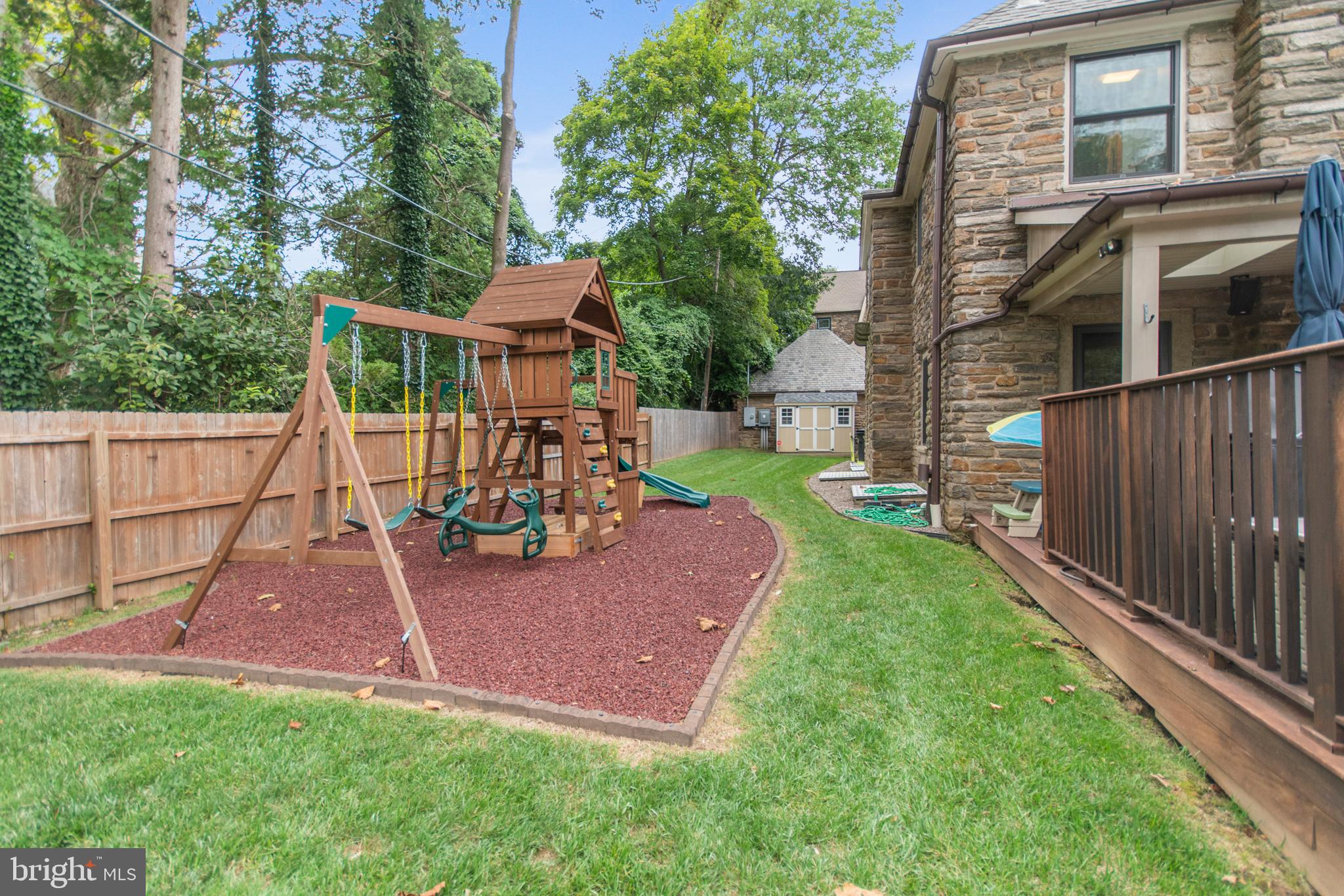 7902 Rambler Road Elkins Park, PA 19027 - Photo 39 of 41 Dedicated play area and lovely yard