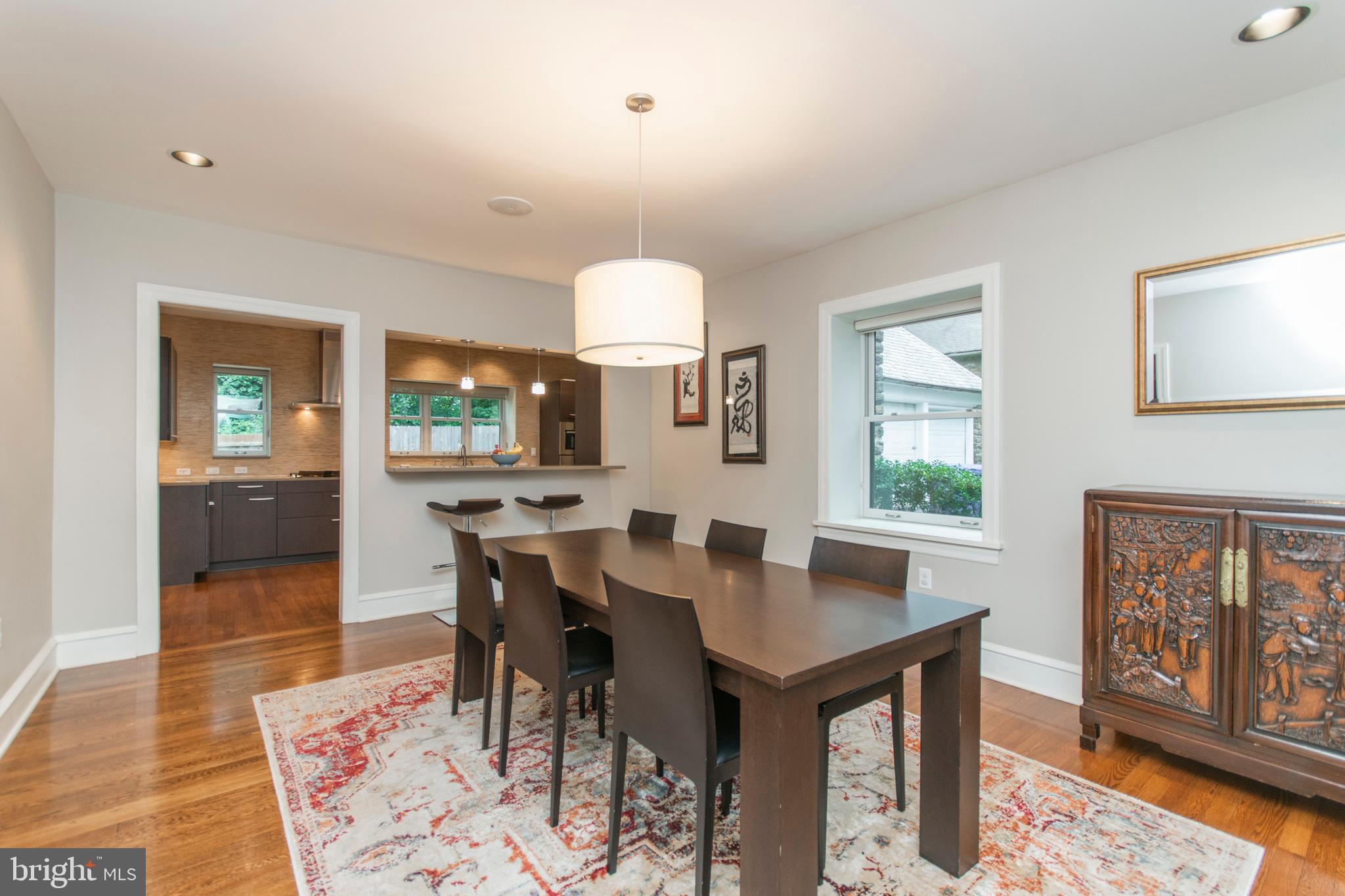 7902 Rambler Road Elkins Park, PA 19027 - Photo 9 of 41 Beautiful Dining Room/Open to Kitchen