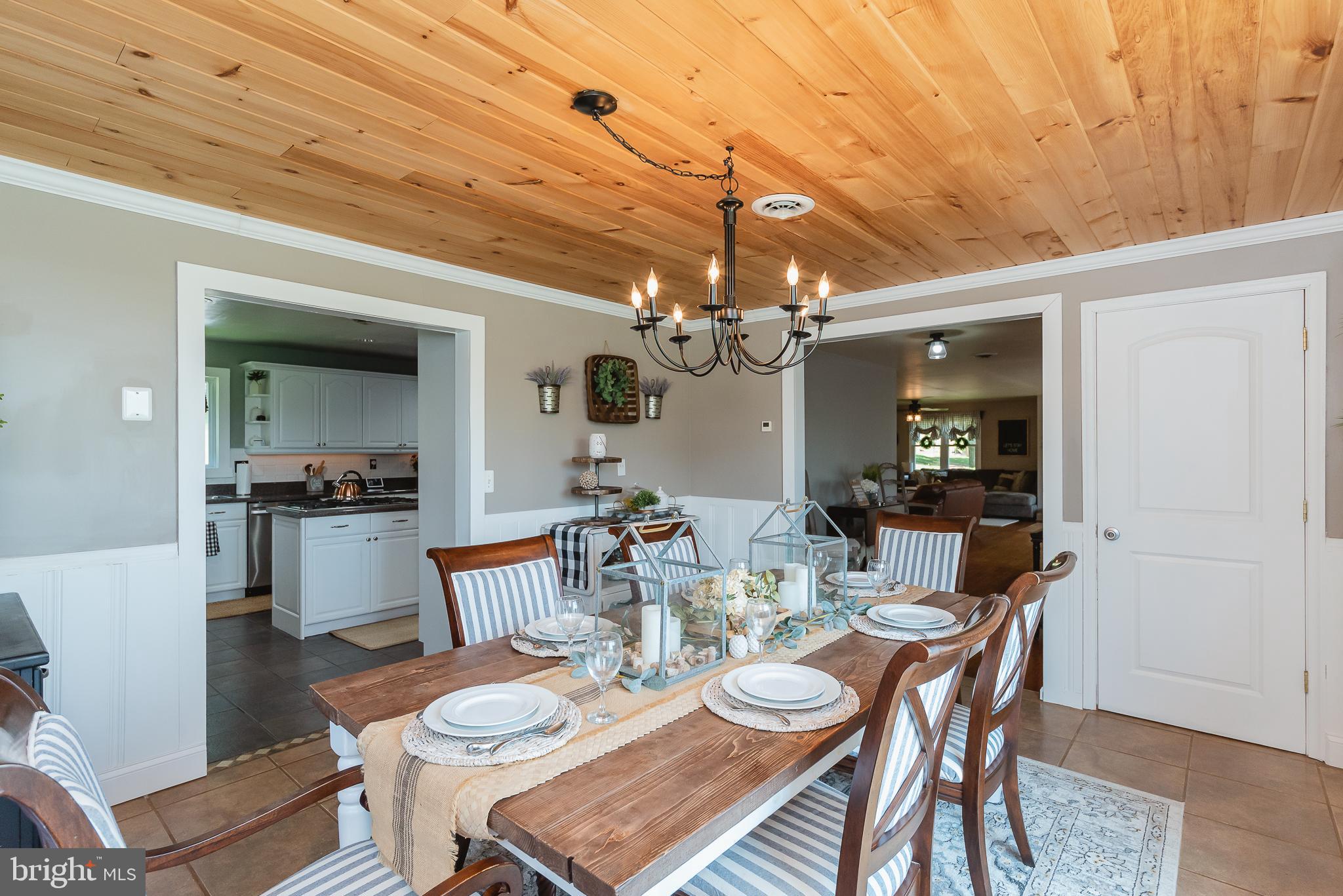 2 Constitution Road Pylesville, MD 21132 - Photo 17 of 77 Dining room w/ shiplap ceiling
