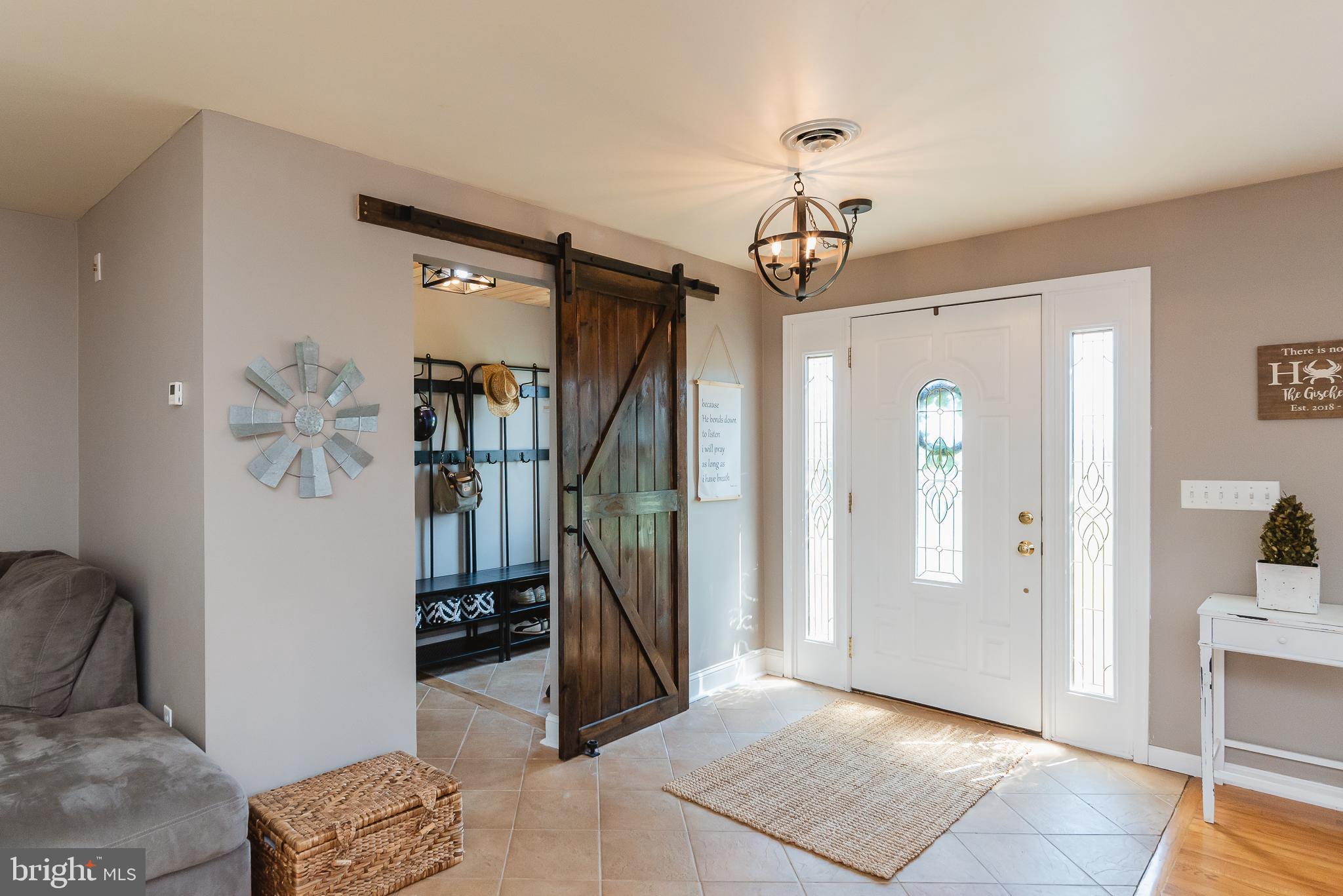 2 Constitution Road Pylesville, MD 21132 - Photo 7 of 77 Welcoming foyer, mud room w/ barn door