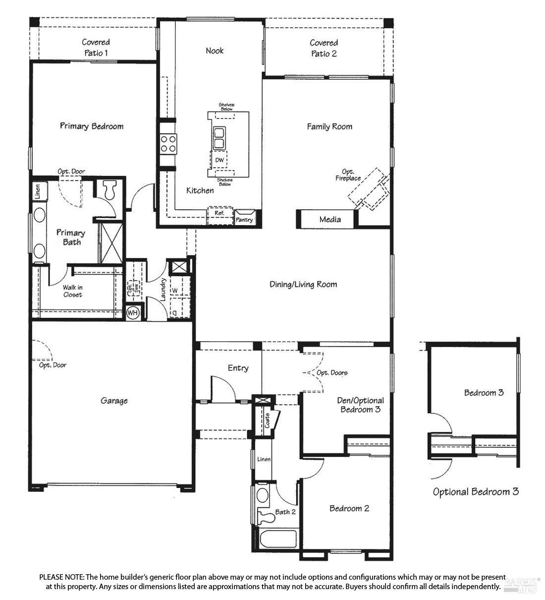 347 Canyon Spring Drive Rio Vista, CA 94571 - Photo 60 of 60 floor plan - "The Burlingame"