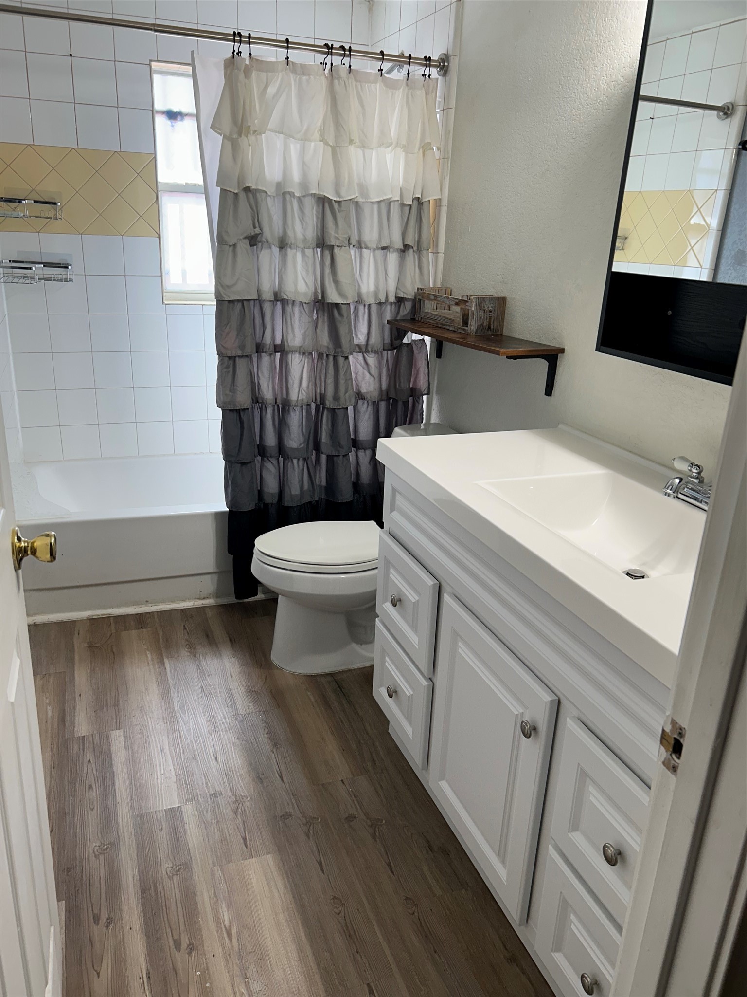 2217 Chew Street Houston, TX 77020 - Photo 17 of 17 a bathroom with a sink a toilet and shower