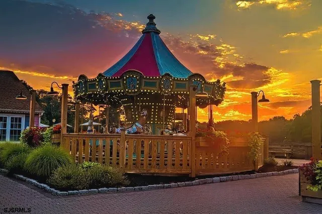 a view of a street with houses