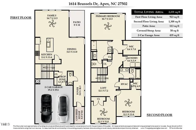 $475,000 | 1614 Brussels Drive, Apex, NC 27502