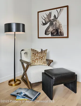a living room with a couch and a table