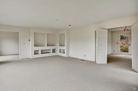 a view of an empty room