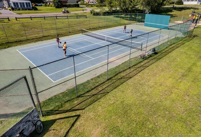 a view of a tennis court