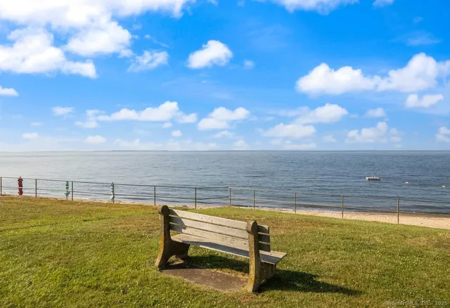 a view of an ocean and beach