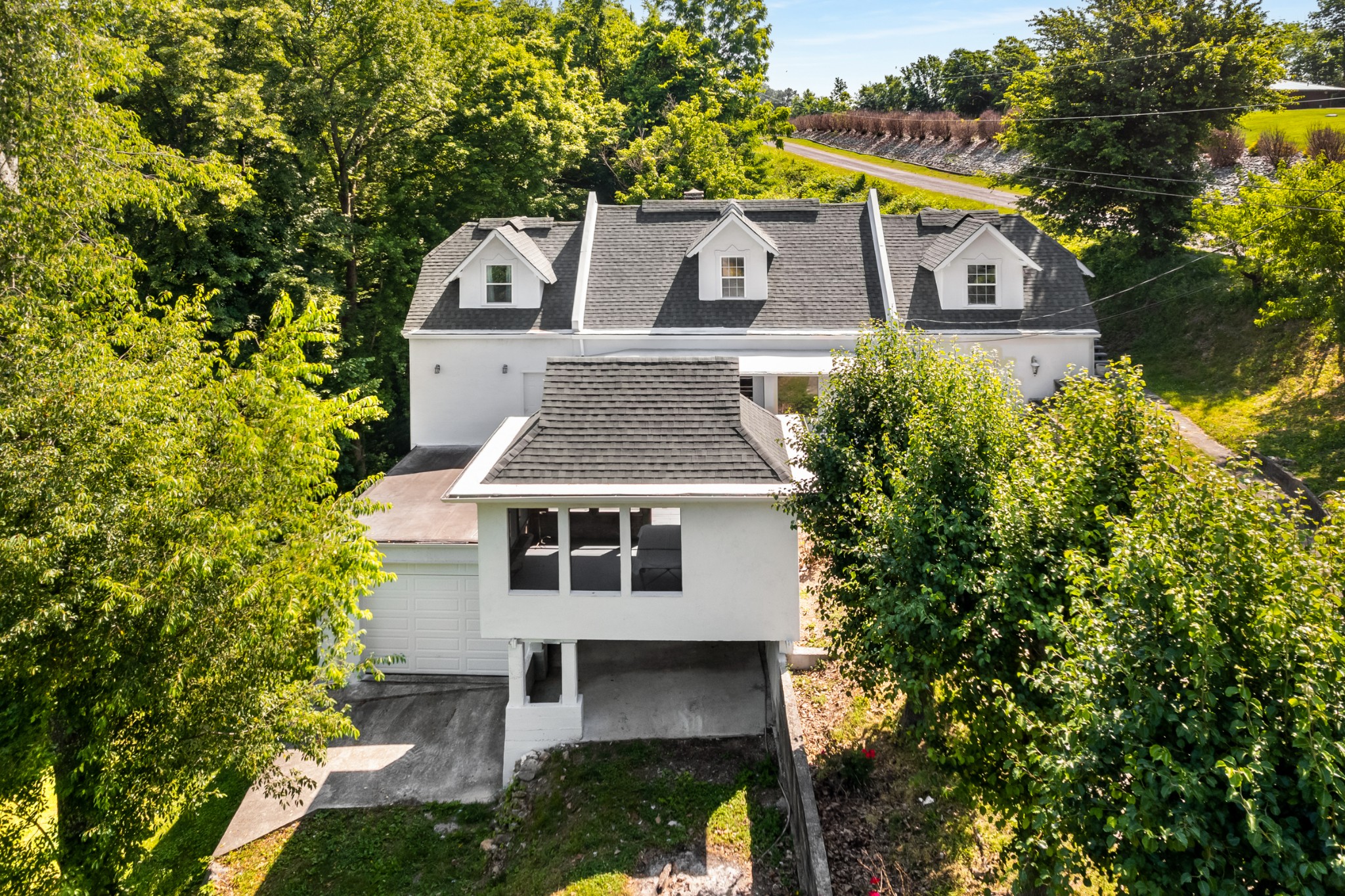 278 Captain Point Silver Point, TN 38582 - Photo 37 of 41 aerial view of a house with a yard and large tree