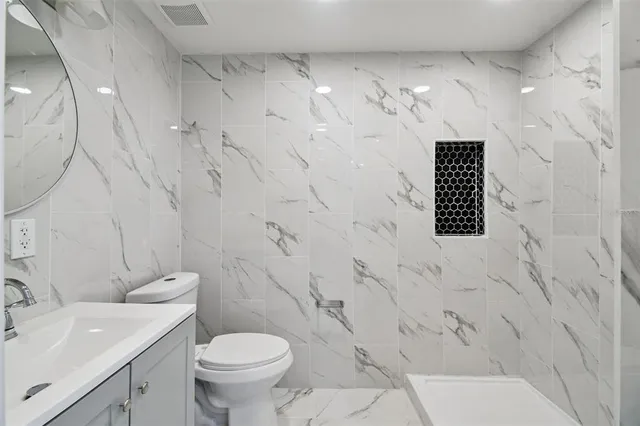 a backyard of a house