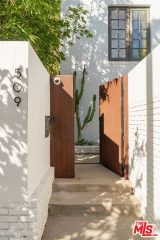 a view of a entryway door of the house
