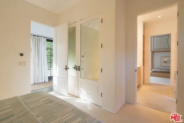 a view of a street with sitting area