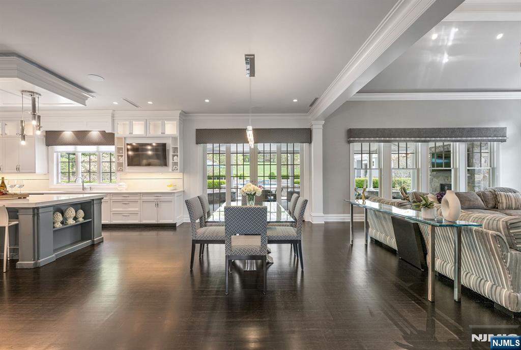 236 East Saddle River Road Saddle River, NJ 07458 - Photo 11 of 50 a view of a dining room with furniture window and wooden floor