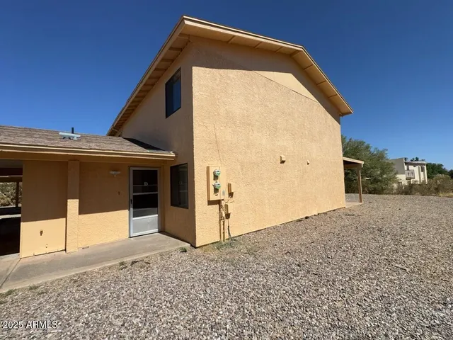 a view of a house with a outdoor space