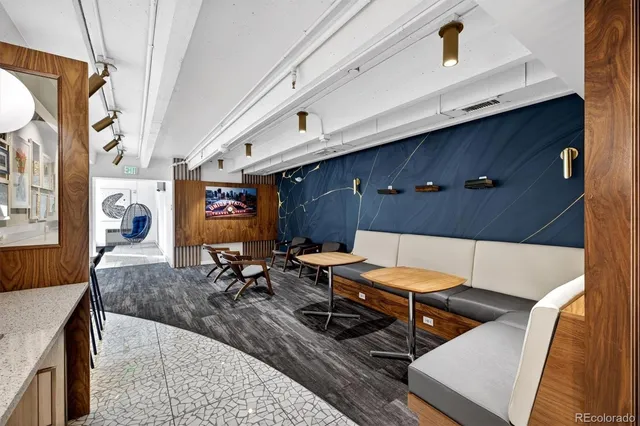 a room with furniture and a window