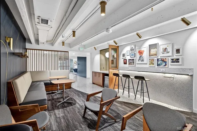 a view of a garage with rack