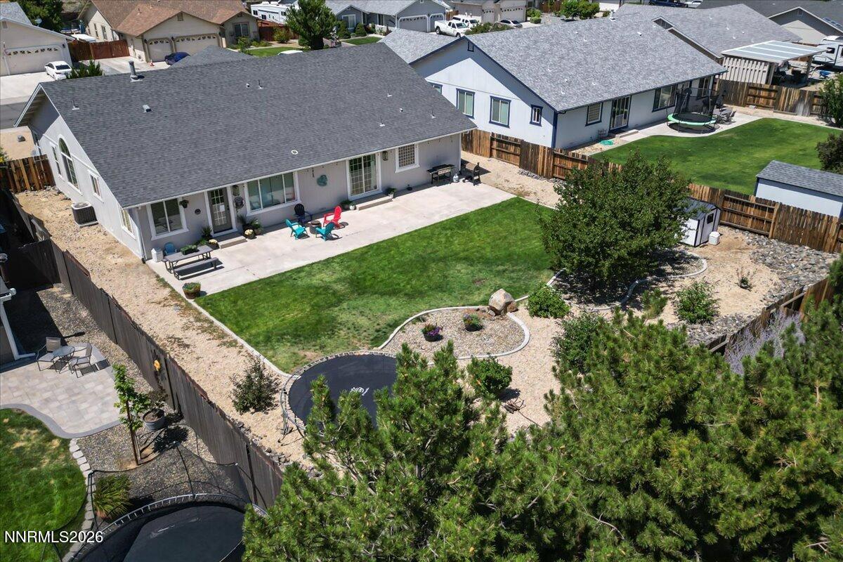 2400 Pileus Road Spanish Springs, NV 89441 - Photo 25 of 29 an aerial view of a house with a big yard