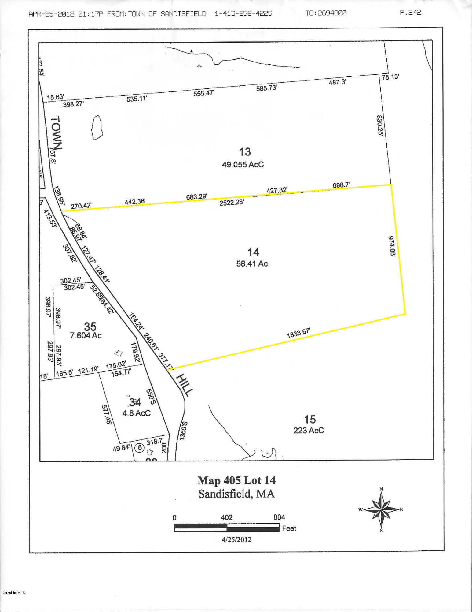 128 Town Hill Road Sandisfield, MA 01255 - Photo 33 of 34 Map