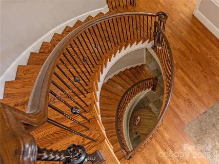 a view of stairs and utility